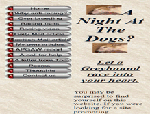 Tablet Screenshot of nightatthedogs.org